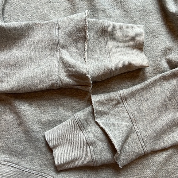 Ruffled Cold-Shoulder Distressed Hoodie w/cut outs from Wilt via ANTHROPOLOGIE - Picture 4 of 7